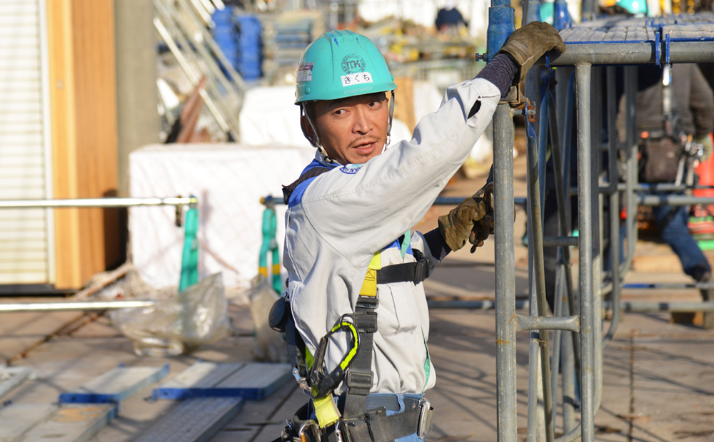 同級生と共に23年鳶ひと筋、秋田への地元貢献が誇りに。